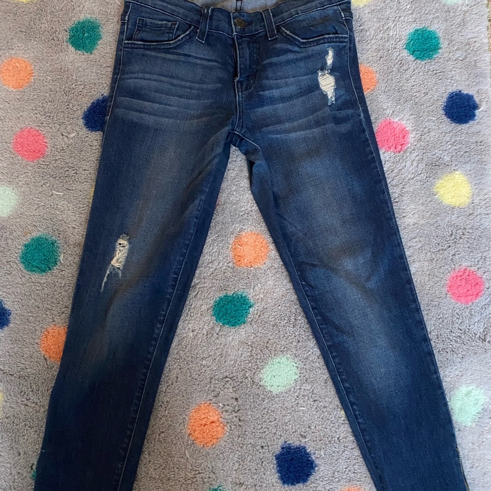 Flying monkey ankle zip skinny jeans
